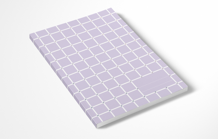 Notizbuch | Silber-Quadrat